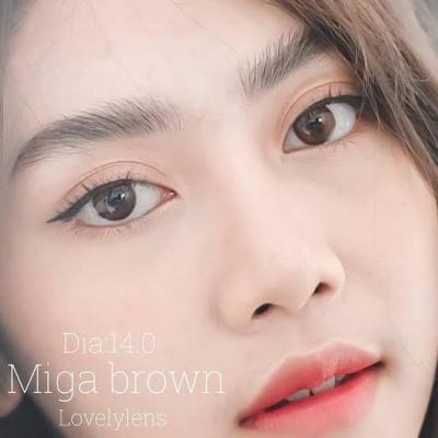 (สายตาปกติ) Lovelyplus Miga brown