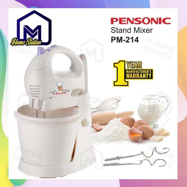 Pensonic Chef's Like 3L Stand Mixer with 5 Speeds Detachable Hand Mixer PM214 PM214 Mesin