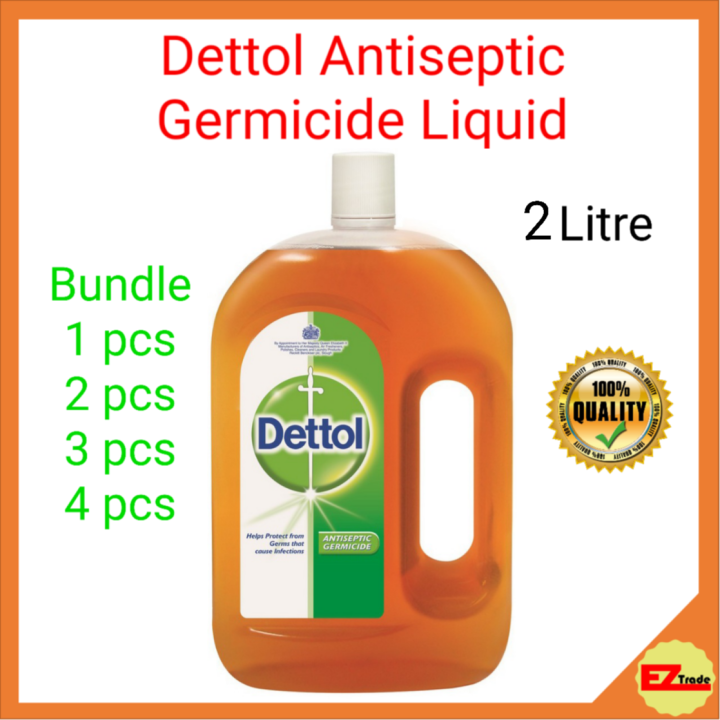 Dettol Antiseptic Germicide Liquid 2 Litre, kills 99.9 Germs Lazada