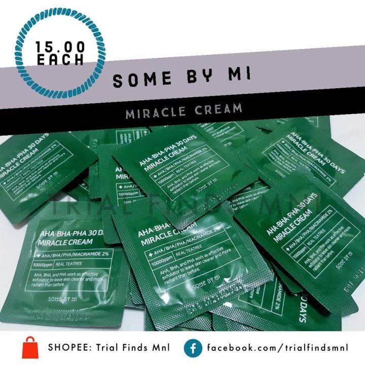Some By Mi AHA BHA PHA 30 Days Miracle Cream Samples/ Sachet/ Trial