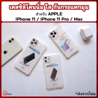 เคสใส iPhone 11 iPhone 11 Pro iPhone 11 Pro Max iPhone 11 ProMax เคสไอโฟน11 เคสซิลิโคนนิ่ม ใส กันกระแทกมุม
