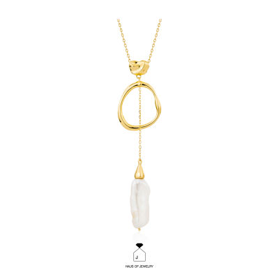 Haus of Jewelry - MOANA CORALIA NECKLACE สร้อยคอเงินแท้ ประดับมุกน้ำจืด (Freshwater pearl)