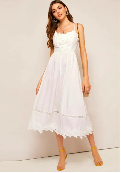 shein white dress