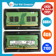 Ram laptop DDR4 4GB bus 2133 nhiều hãng Samsung Hynix micron adata crucial