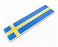 3D Aluminum Alloy Sweden National Flag Emblem Badge Car Sticker Motorcycle Decal S60L Decoration For Volvo V70 XC60 S60 V60 V40