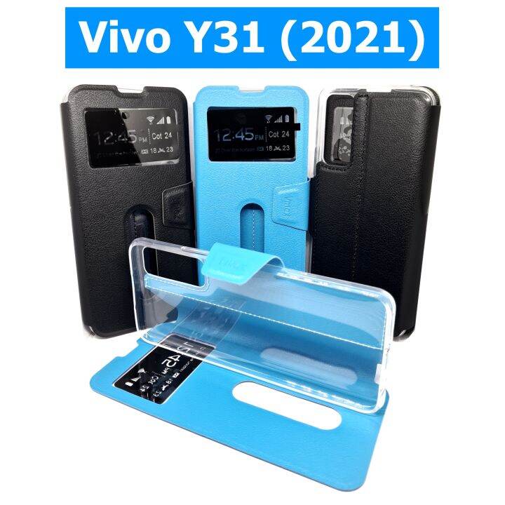 เคส-vivo-t1x-v21-5g-y21-y21t-y31-y33s-y33t-y52-5g-y72-5g-เคสฝาพับ-วีโว่-โชว์เบอร์-วางตั้งได้