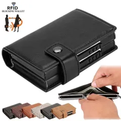 Anti-Theft Smart Wallet, ID Card Box, Automatically Pop-Up , Bank Credit  Card Holder For Business Men