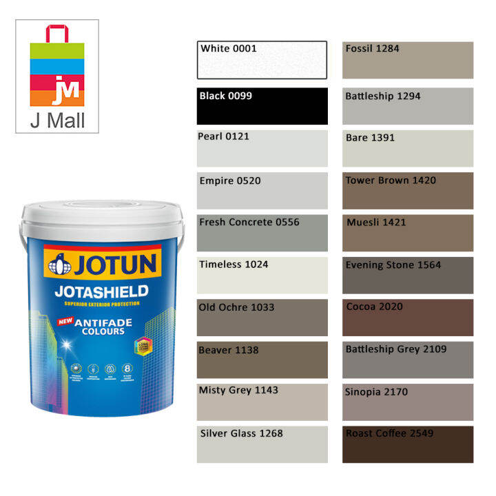 (00012549) 1L Jotun Jotashield Antifade Colours Exterior Paint Part 8