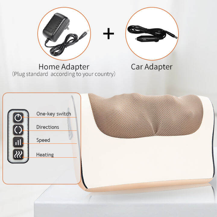 jinkairui-หมอนนวดไฟฟ้า-หมอนนวดคอ-ผ่อนคลายความเมื่อยล้า-kneading-neck-massager