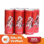 Siêu thị VinMart - Lốc 6 Nước tăng lực Sting Sleek hương dâu lon 330ml