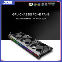 JDB ที่ทำความเย็น GPU ARGB 5V 3Pin พัดลมทำความเย็นสำหรับคอมพิวเตอร์เดสก์ทอปพีซีกรณีความร้อน Ventilador หม้อน้ำ PCI เสริมการ์ดจอการระบายความร้อน GPU ที่ทำความเย็น GPU