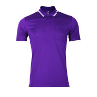 EGO SPORT EG6167 เสื้อโปโลชายเบสิคแขนสั้น 99.95% Anti-Bacteria สีม่วงพระเทพ