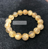 Golden Rutilated Quartz 8 mm (PREMIUM GRADE) กำไลหินไหมทองคำ เกรดพรีเมียม  หินเสริมความมั่งคั่งร่ำรวย เรียกโชคลาภ