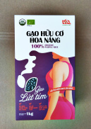 Gạo Lứt Tím Hữu Cơ Hoa Nắng Hộp 1Kg - Cơm mềm, thơm dẻo, vị ngọt