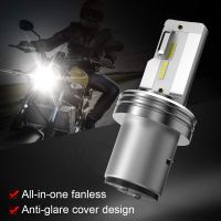 สำหรับHonda TMX125 Alpha H6 BA20Dหลอดไฟหน้ารถจักรยานยนต์แบบLED 18W 1600LM BA20D High Low Beam 6500KสีขาวBA20D KTM 125 200 250 300 450 ไฟหน้ารถจักรยานยนต์แบบLED