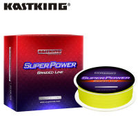 แบรนด์ KastKing 300เมตร500เมตร1000เมตรมหาอำนาจ PE PE ถักเอ็นตกปลา4เส้น6-80LB เอ็นตกปลาสายตกปากหลายเส้นสำหรับปลาคาร์พสายเบ็ดตกปลาสีเหลือง