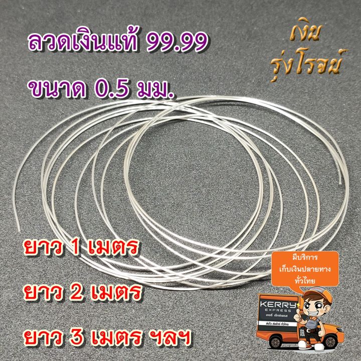 pure-silver-99-99-ลวดเงินแท้-99-99-ขนาด-0-5มม-ยาว-1ม-2ม-3ม-ฯลฯ