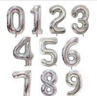 ฟอล์ยตัวเลขสีเงิน 16 นิ้ว