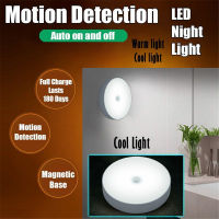 มนุษย์เหนี่ยวนำไฟกลางคืน Motion Sensor สมาร์ท LED ตกแต่งโคมไฟชาร์จ USB ป้องกันดวงตาโคมไฟข้างเตียง