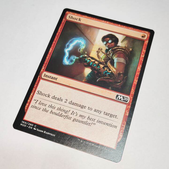 MTG Card SHOCK Magic the Gathering Trading Card Game Red Lazada PH