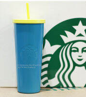 แก้วสตาร์บัค โคลคัพ คอลเลคชั่น Starbucks 2017 USA stainless coldcup Teal 24 oz