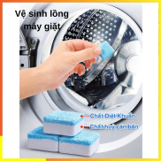 12 Viên tẩy máy giặt tẩy lồng máy giặt khử mùi diệt Vi khuẩn và cặn dơ