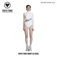 YOUTH TONIC - One Sleeves Bodysuit (White) / บอดี้สูท แขนเดี่ยว (ขาว)