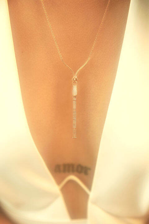 haus-of-jewelry-zip-lariat-necklace-สร้อยคอเงินแท้-ประดับเพชรคิวบิกเซอร์โคเนีย-cubic-zirconia