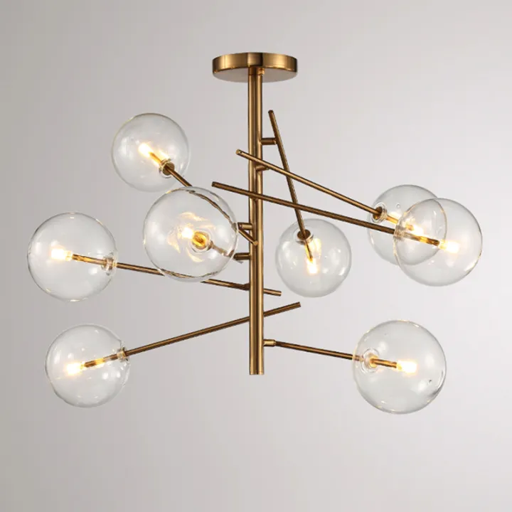 Fumi Modern Chandelier Lighting 8 Light Chandelier Magic Bean ...