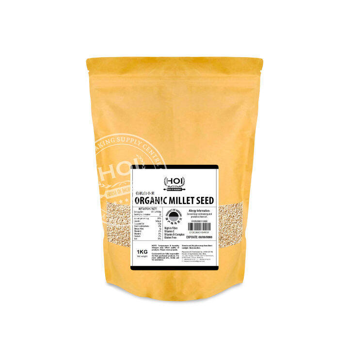 HOI Baker&Chef Organic Millet Seed 1kg Benih Millet Organik Lazada