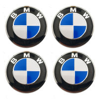 4 PCS ขนาดเส้นผ่าศูนย์กลาง 5.7 ซม.BMW อลูมิเนียมทรงกลมพื้นผิวสติกเกอร์