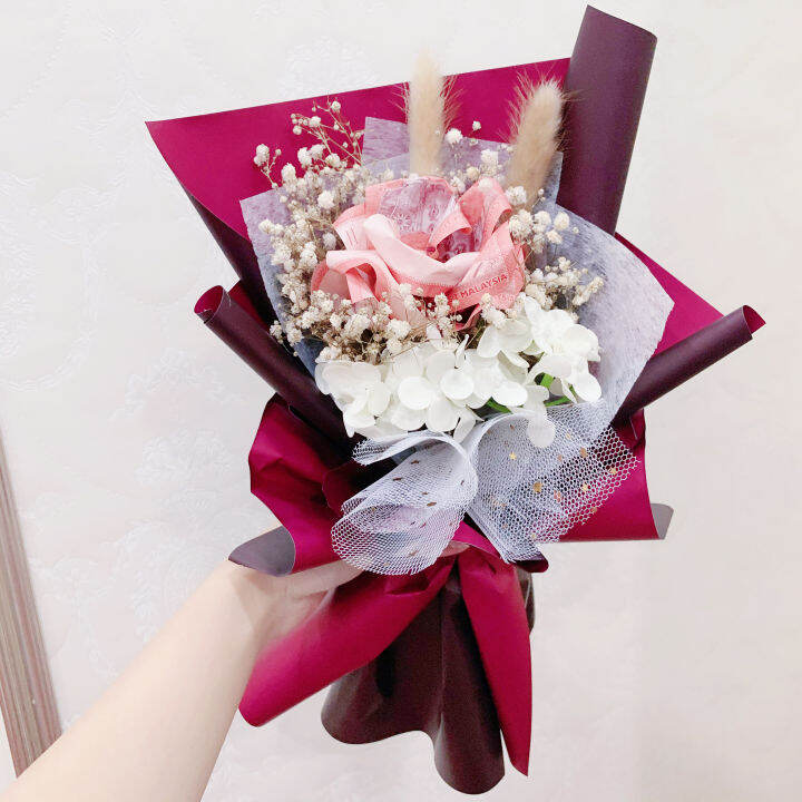 C01 - RM10 Roses Money Bouquet | Lazada