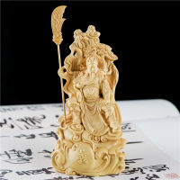 Guan Yu รูปปั้น Feng Shui Guangong ไม้แกะสลักรูปปั้นสามราชอาณาจักร