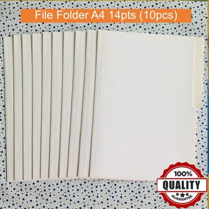 File Folder White A4 Size 14pts 10pcs Lazada PH