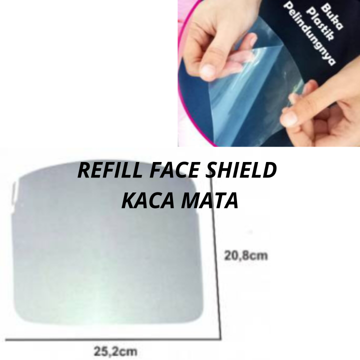 REFILL MIKA FACE SHIELD KACA MATA NAGITA FACE MASK PELINDUNG WAJAH FACE