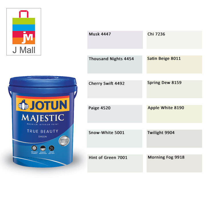 (44479918) 1L Jotun Interior Majestic True Beauty Sheen Shades of