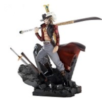 Model OnePiece Dracule Mihawk Battle Eagle Eye 17cm.