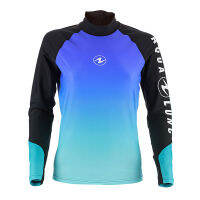 AquaLung Frozen Blue Rash guard Women UV Protect 50+, Long Sleeves