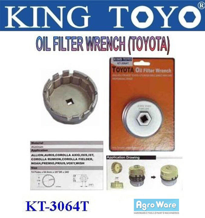 KING TOYO Oil Filter Wrench (Toyota) Lazada