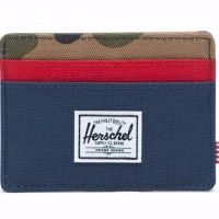 Herschel กระเป๋าเก็บบัตรกระเป๋าสตางค์กระเป๋าผ้าใบผู้ชายและผู้หญิงแนวนอน Ultra-Thin แบบพกพา RFID ที่ใส่บัตรกระเป๋าเก็บบัตร