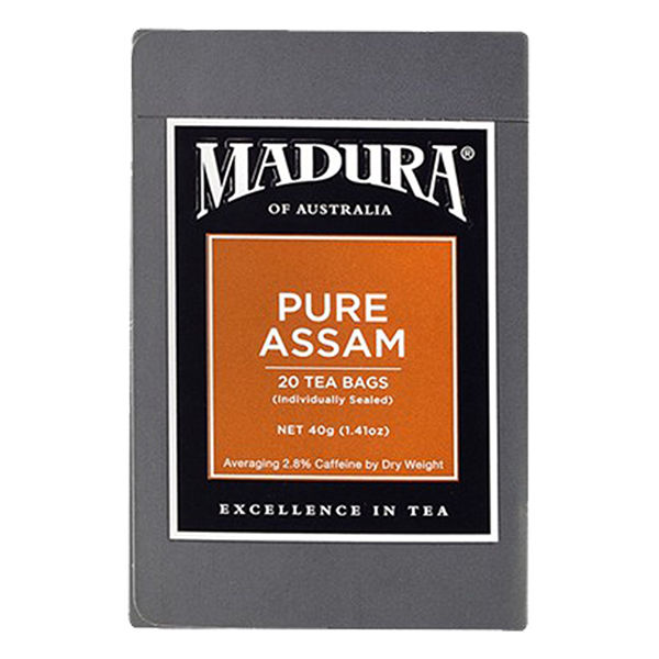 Madura Pure Assam 20 Tea Bags 40g   มาดูร่า ชาอัสสัม ขนาด 40 กรัม 1 กล่องบรรจุ 20 ซอง (1103)