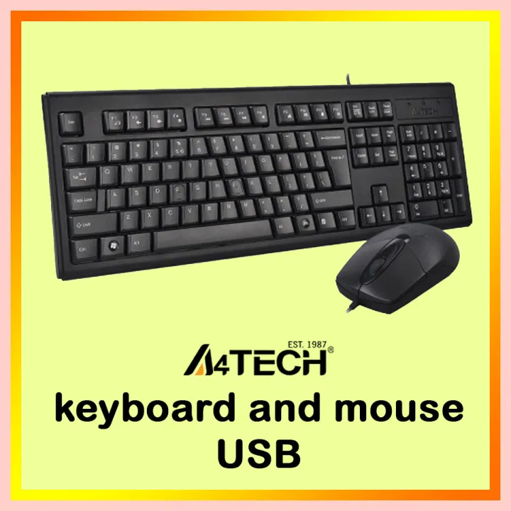 A4TECH Keyboard and Mouse Combo (USB) Lazada PH