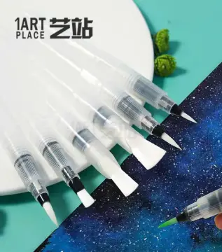 6pcs Soft Head Refillable Water Brush, Water Color Painting Art