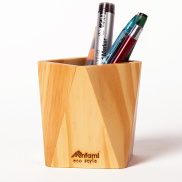 Ống đựng bút Anfami bằng gỗ tự nhiên APH01 ống cắm bút để bàn ống cắm cọ