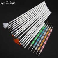 myyeah 20Pcs/set Nail Art Acrylic UV GEL Painting Drawing Dotting Pen Brushes Manicure Kit