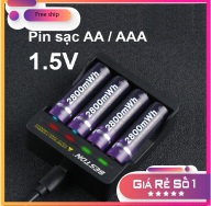 Combo 4 Pin sạc AA Beston chính hãng 1.5V 2800mWh kèm bộ sạc nhanh tự ngắt thumbnail