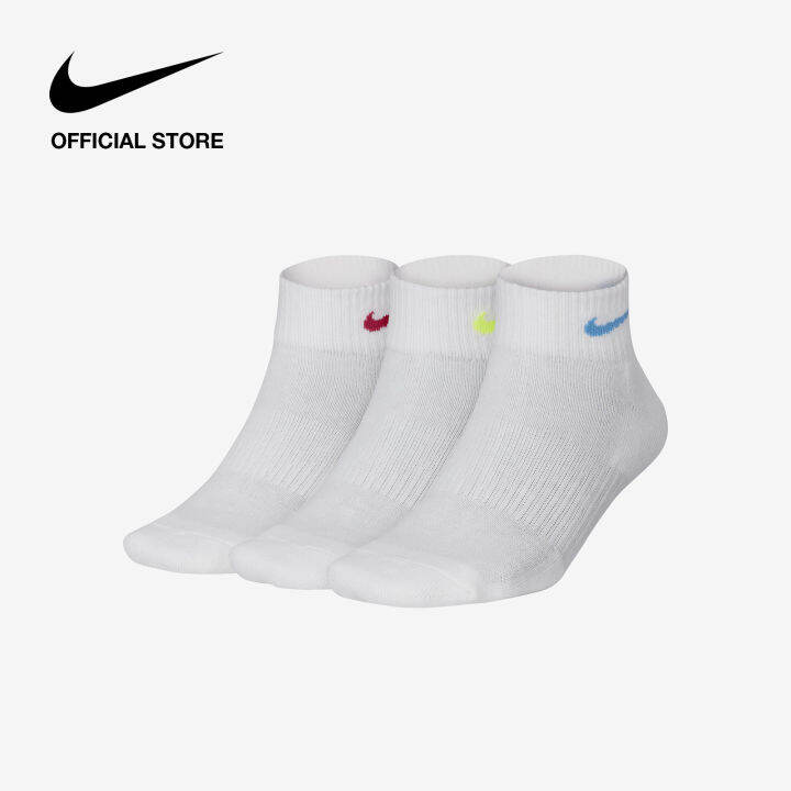 Nike Women's Everyday Cushioned Ankle Socks (3 Pairs) MultiColor