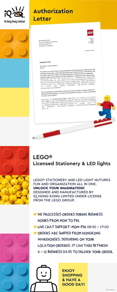IQ LEGO Star Wars Lightsaber Gel Pen Set - 4 Pack Gel Pens