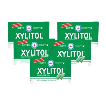 LOTTE XYLITOL Chewing Gum Lime Mint Family Pack 143g