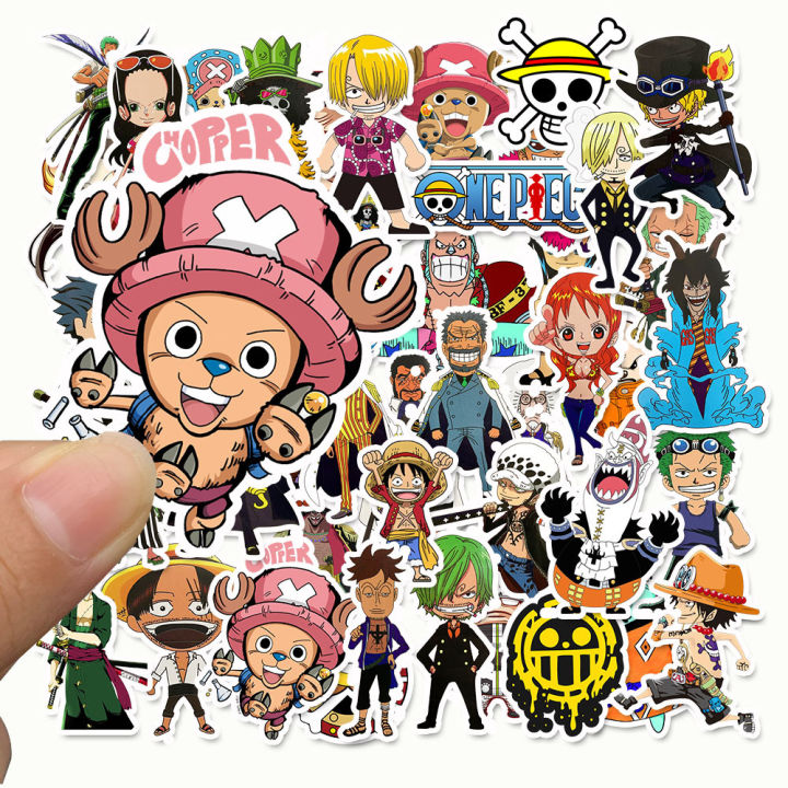 50 sticker One Piece, hình dán One Piece, sticker Vua hải tặc, hình dán Vua  hải